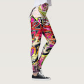 Leggings Graffiti mur, art urbain (Droite)