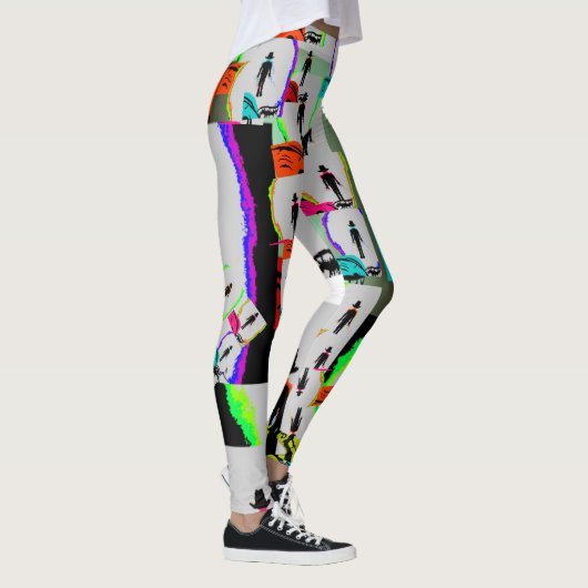 Leggings Graffiti muraux des années 1980 (Droite)