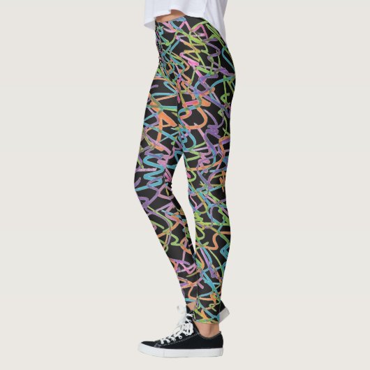 Leggings Graffiti Neon (Gauche)