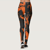 Leggings Graffiti orange et noir (Dos)