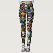 Leggings Graffiti Skuls (Devant)