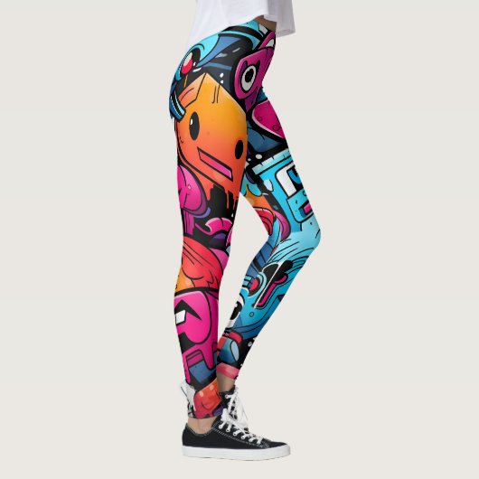 Leggings Graffiti Street Art Splash (Droite)