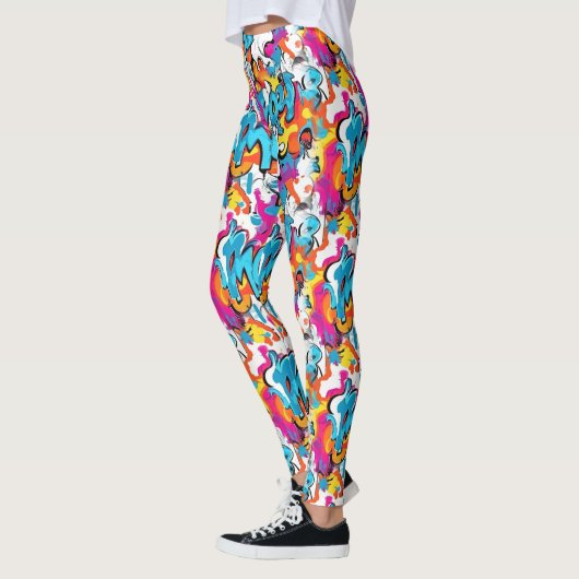 Leggings Graffiti urbain (Gauche)