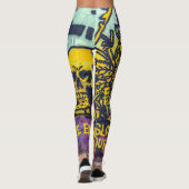 Leggings Graffiti urbain Art Abstrait (Dos)