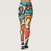 Leggings Graffiti urbain : Texture d'art sans transparence. (Dos)