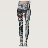 Leggings Graffiti Urban Street Cool Moderne Grunge Art (Devant)