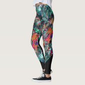 Leggings Graffiti Wall et Spray Paint Splatter (Gauche)