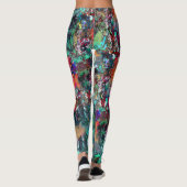 Leggings Graffiti Wall et Spray Paint Splatter (Dos)