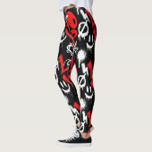 Leggings grafitti LOVE B. Black BG (Gauche)