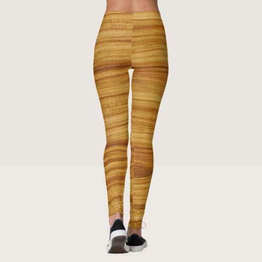 Leggings Grain de bois clair (Dos)
