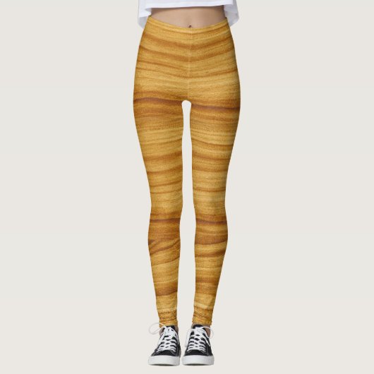 Leggings Grain de bois clair (Devant)