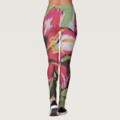 Leggings grand design abstrait coloré contemporain (Dos)