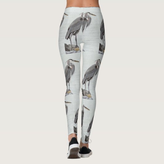 Leggings Grand héron bleu (Dos)