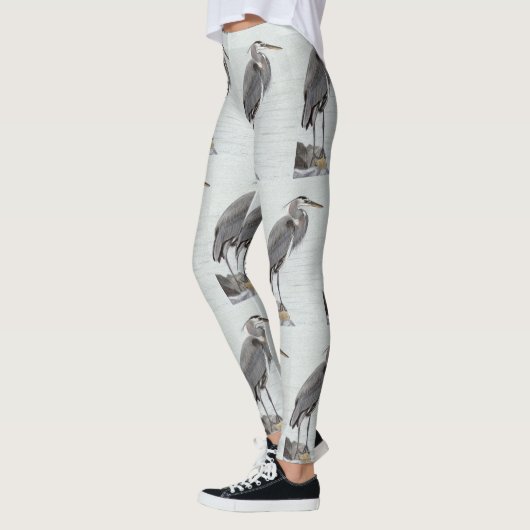 Leggings Grand héron bleu (Gauche)