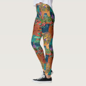Leggings Grand motif d'extraits - guêtres de bouffe (Gauche)