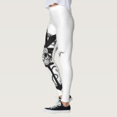Leggings Grand rose de boussole avec l'Ancre (Gauche)