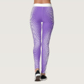 Leggings Grand texte de script avec Motif de point blanc su (Dos)