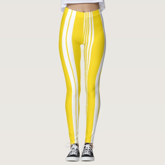 Leggings Grand Transat Blanc Gras Striped Sporty (Devant)