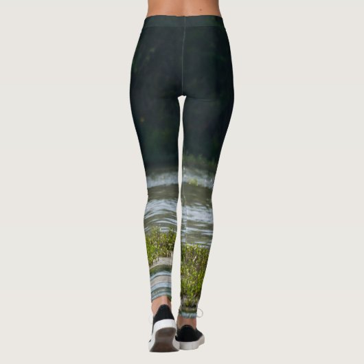 Leggings Grand vol d'aigrettes blanches (Dos)