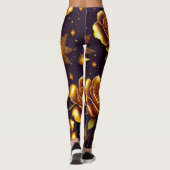 Leggings Grande Collection Gold Rose moderne de luxe (Dos)