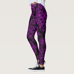 Leggings Grande damassé II gothique élégante