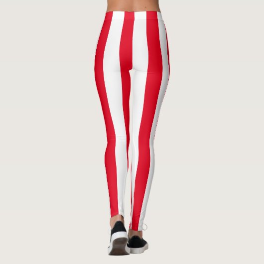 Leggings Grande rayure verticale de Candycane (Dos)