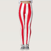 Leggings Grande rayure verticale de Candycane (Devant)