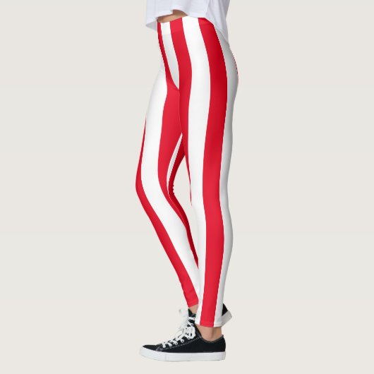 Leggings Grande rayure verticale de Candycane (Gauche)