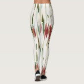 Leggings Grandes Abstraites vertes et rouges (Dos)
