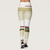 Leggings Grandes Abstraites vertes et rouges (Dos)