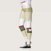 Leggings Grandes Abstraites vertes et rouges (Gauche)