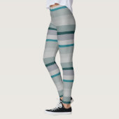Leggings Grandes Abstraites vertes et turquoise (Gauche)