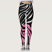Leggings Grandes bandes personnalisées Gros chat Imprimer F (Devant)