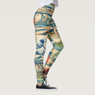 Leggings Grandes copies de Japonais de Hokusai le mont Fuji