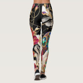 Leggings Grandes fleurs et pierres précieuses (Dos)