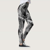 Leggings Grandes guêtres noires de corneille (Droite)