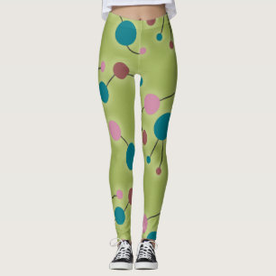 Leggings Grandes Molécules rétro-joueuses Universe Blue G
