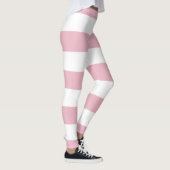 Leggings Grandes Pink, Grandes Blances, Motif Gratté (Droite)