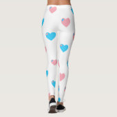 Leggings Grands Cœurs Fierté Trans (Dos)