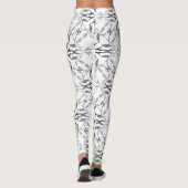 Leggings Grands Danois Noir et Blanc (Dos)