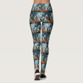 Leggings Grands Pyrénées Halloween Effrayant (Dos)