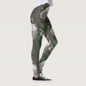 Leggings Grands Roses sur bois (Droite)
