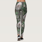 Leggings Grands Roses sur bois (Dos)