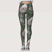 Leggings Grands Roses sur bois (Devant)
