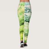 Leggings granit vert Abstrait (Dos)