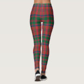Leggings Grant Plaid Scottish Clan Tartan Rouge Vert Bleu (Dos)