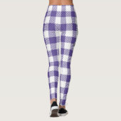Leggings Grape on Violet Plaid (Dos)
