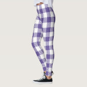 Leggings Grape on Violet Plaid (Gauche)