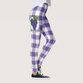 Leggings Grape on Violet Plaid (Droite)
