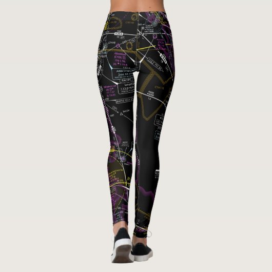 Leggings Graphique aéronautique (Dos)